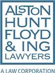 Alston Hunt Floyd and Ing Attorneys At Law A Law Corporation
