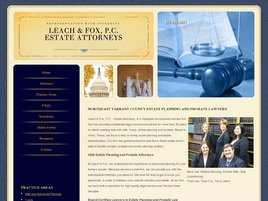 Leach and Fox P.C. Estate Attorneys